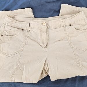 Style & CO Light Khaki Capris Size 20